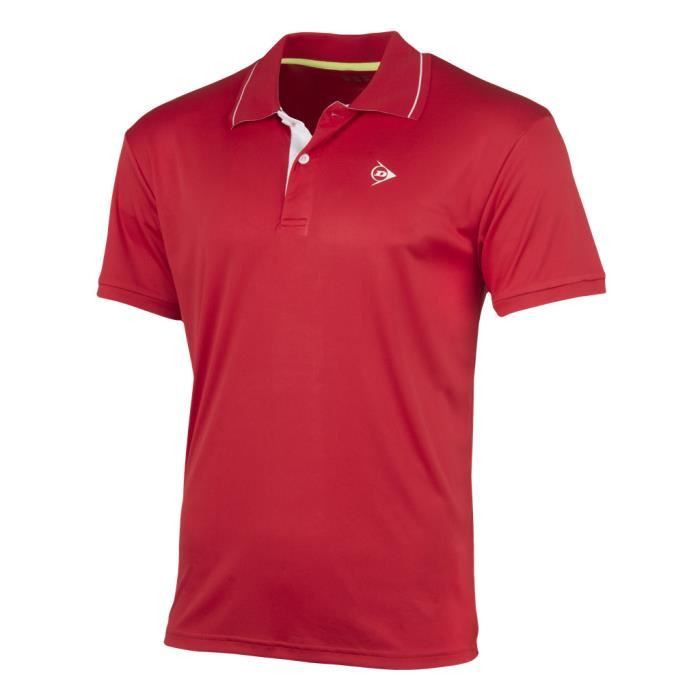 Polo Dunlop club - rouge - M