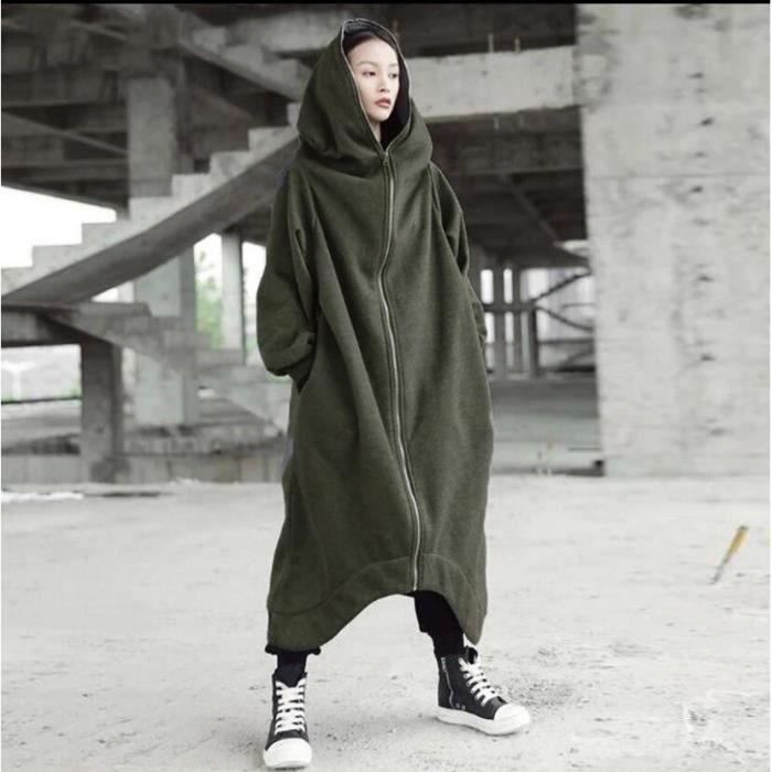 Manteau top grande capuche