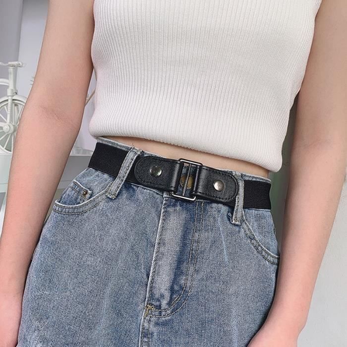 Largeur 90 CM Ceintures pour femmes Sans Boucle Taille Jeans Pantalon Sans Boucle Elastique Ceinture Pour Hommes Ceinture Invisib 3 Cdiscount Pret a Porter