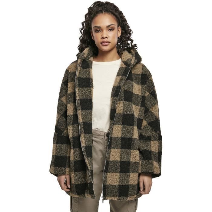 Urban Classics Veste Oversize Capuche Sherpa Femme Veste mi