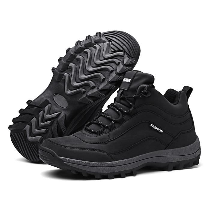Chaussure Randonnée Homme Imperméable Maintien Confort Noir Cdiscount Sport
