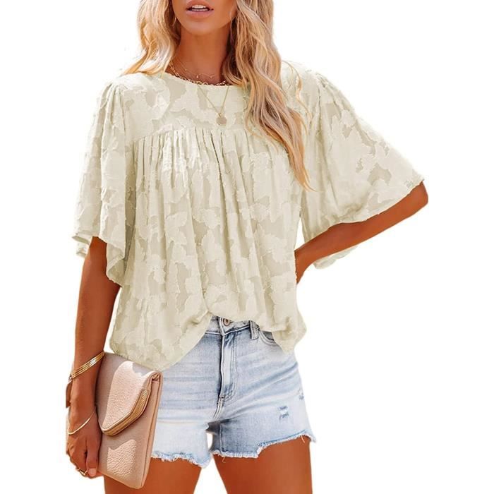 Blouse blanche fluide femme best sale