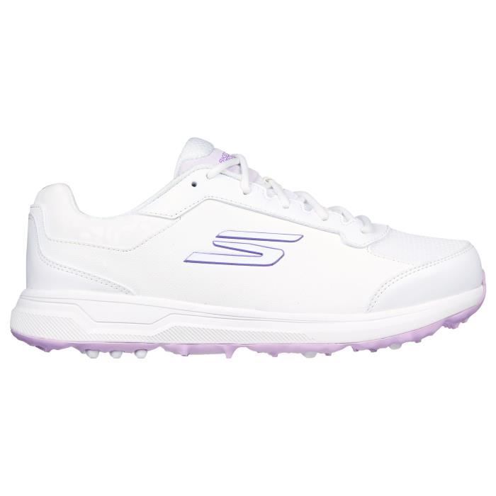 chaussures de golf de golf sans crampons femme skechers skechers go golf prime - white/lavender - 38