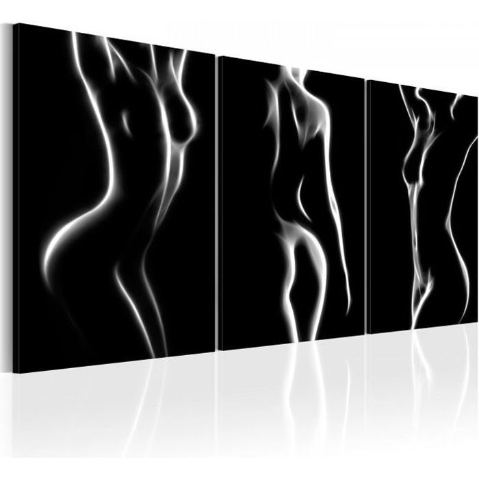 Mesure 60x30 Magnifique Tableau femmes, silhouettes, noir et blanc, nus,  erotique, personnages, sensuel, gens - Achat / Vente tableau - toile -  Cdiscount
