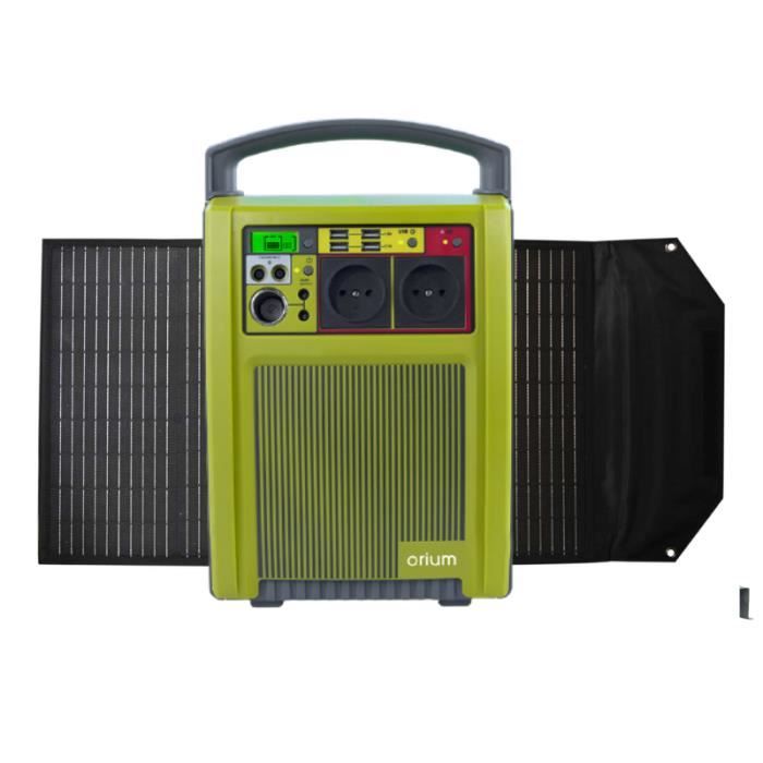 Pack générateur solaire IZYWATT 288 et panneau solaire pliant 60W - ORIUM - Capacité 288 Wh - Puissance 200W