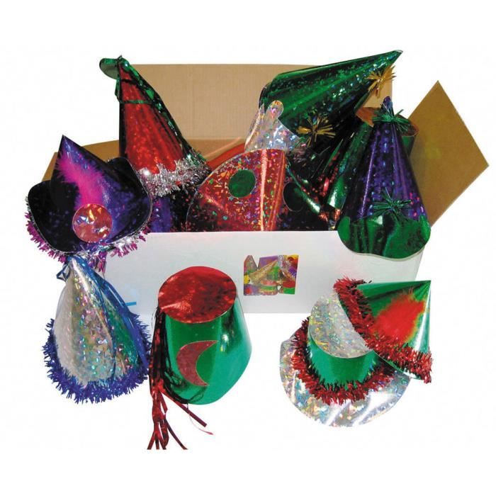Lot de 25 Chapeaux Hologramme