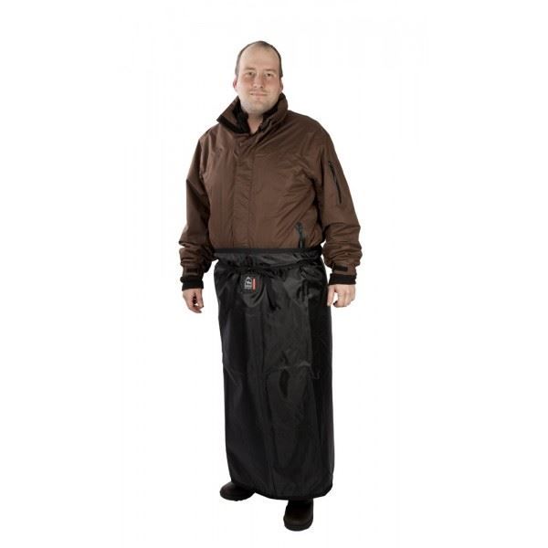 Tablier Imperméable Meneur De Jeu Noir - 105x105cm - Polyester Rip-stop Doublé Polaire