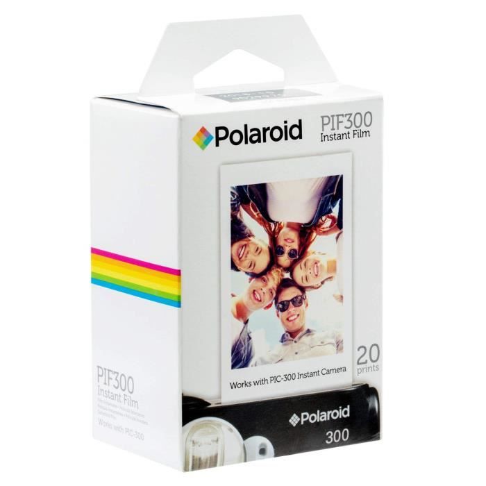 Polaroid PIF300 Pellicule instantanée Conçue pour être utilisée avec les appareils photo
