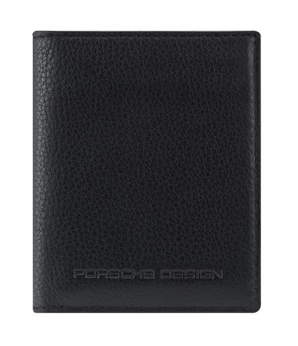 Étui Carte Crédit Cuir Véritable Noir 15 Compartiments - Porte-Cartes Compact