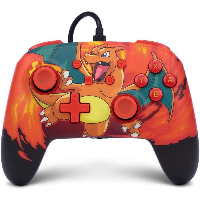 Manette de jeu - POWER A - Charizard Vortex - Filaire - Prise audio 35 mm - Câble USB 3 m