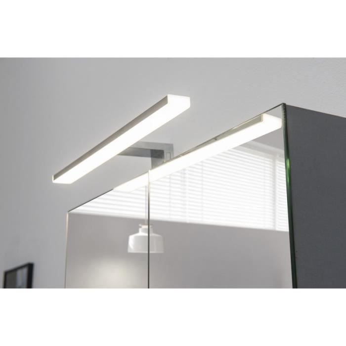 Pradel Spot De Salle De Bains Avec Eclairage Led Chrome 5 2 Cm X 30 Cm Hxl Achat Vente Spot De Salle De Bains Avec Soldes Cdiscount