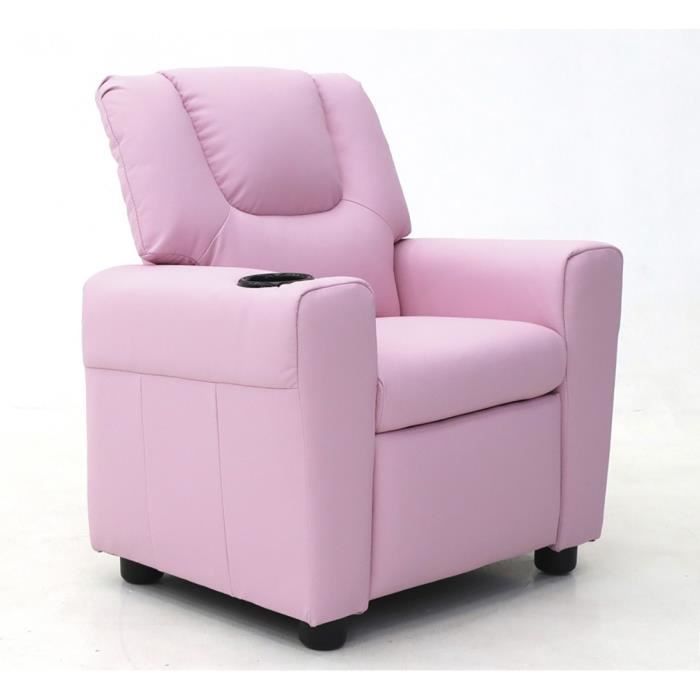 fauteuil de relaxation rose - price factory - itchi - repose-pieds relevable - design élégant