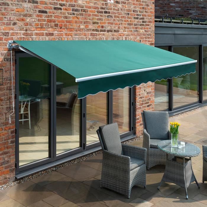 Store Banne Budget Manuel Vert 3 5m X 2 5m Achat Vente Store Store Banne 3 5m Store Manuel Budget V Cdiscount