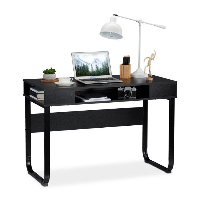 Relaxdays Bureau Avec Compartiments Moderne Pour Salon Et Chambre D Ado 74 5 X 110 X 55 Cm Choix De La Couleur 4052025933210 Achat Vente Meuble Informatique Bureau Avec 3 Compartiments Cdiscount