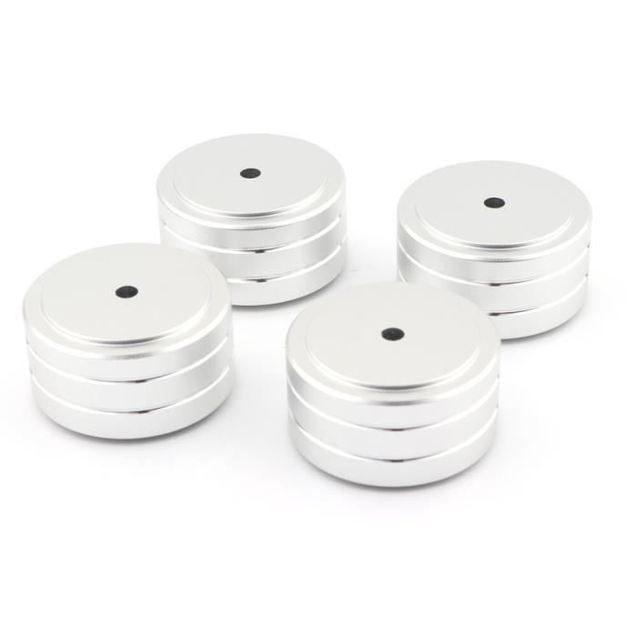 4 Pieds D'isolation Pour Enceintes HiFi - Support Aluminium, Anti-vibration - Pour Améliorer Le Son Et Protéger Tes Meubles