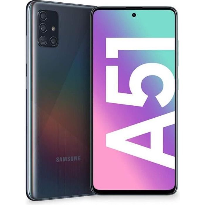 Samsung SM-A515F Galaxy A51 Double Sim 128GB prism crush noir DACH -  SM-A515FZKVEUB - Cdiscount Téléphonie