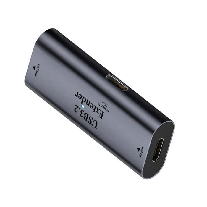 Adaptateur OTG NFHK - Micro USB Mâle Vers USB-A Femelle Coudé à 90° - Avec Port D'alimentation Pour Disque Dur Externe - 5