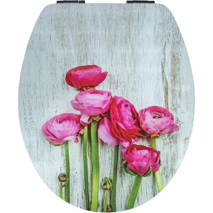 Sticker Pour Abattant De WC - Motif Fleur - Art Déco Stickers - Réf. 275 - Neuf Sous Emballage