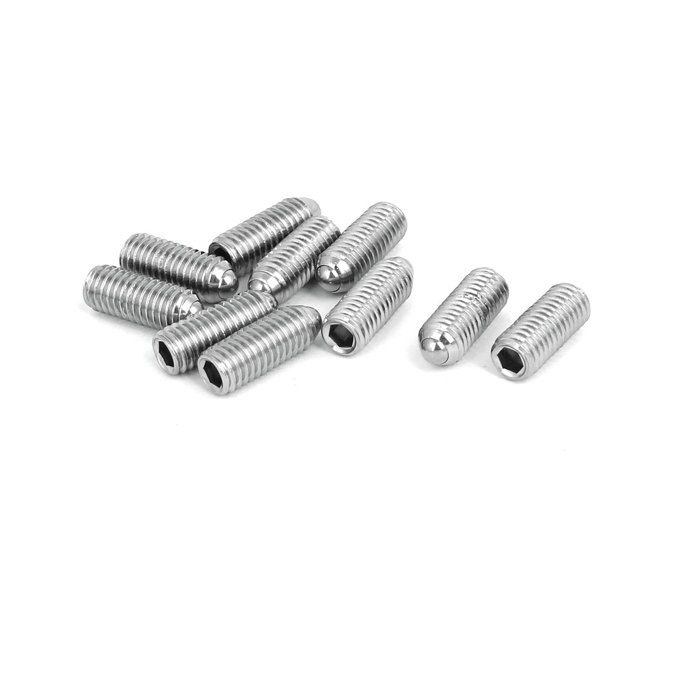 M8x20mm entièrement acier inoxydable 304 Filétage vis boulon vis tête 10pcs