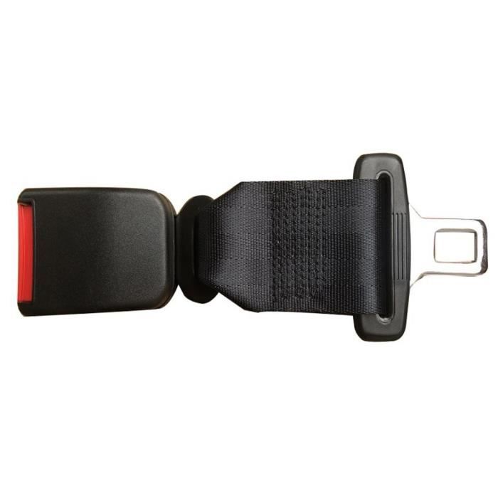 Boucle d'extension de ceinture de sécurité de voiture, rallonge de ceinture  de sécurité de voiture noir