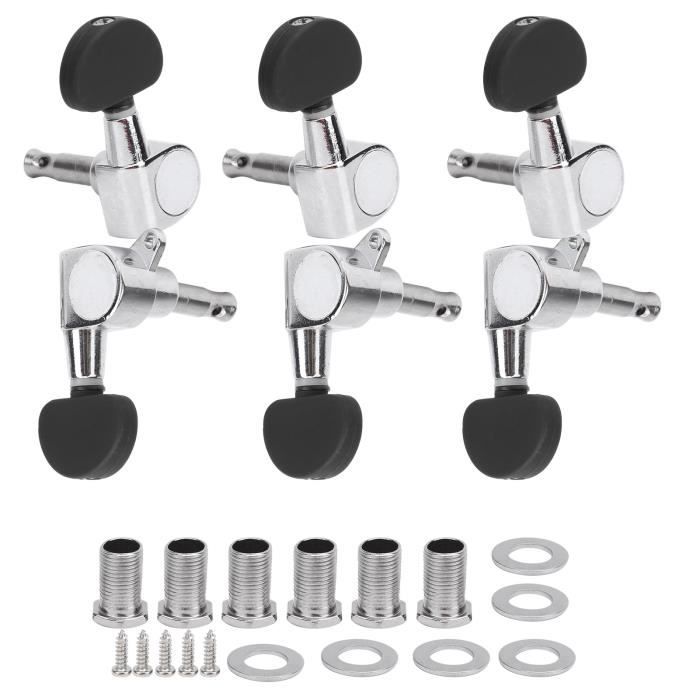 Lot De 6 Boutons De Réglage Guitare Métal Dorés - Remplacement Universel Électrique Acoustique