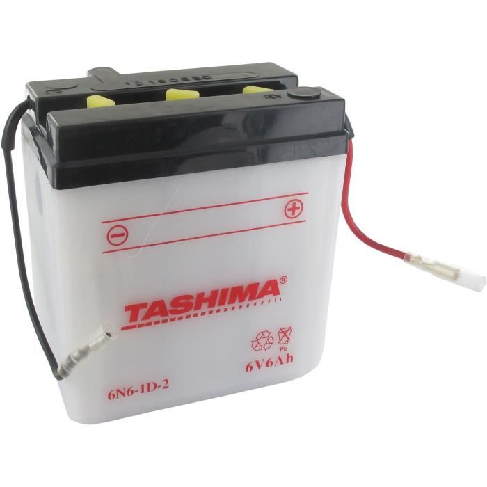 BATTERIE MOTO YUASA 6N6-1D-2 6V 6AH