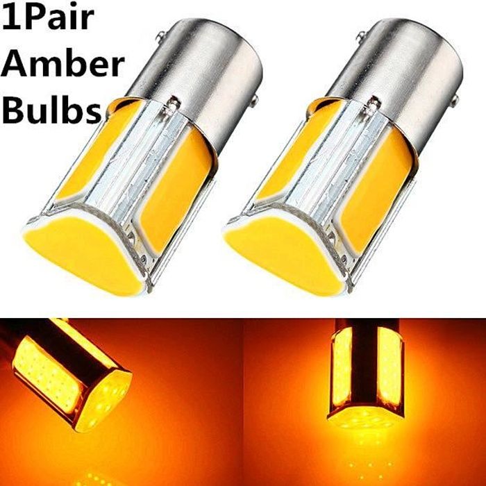 TEMPSA 2pcs 5W Ampoule LED 1156 Clignotant Voiture Feu Arrière Lumière