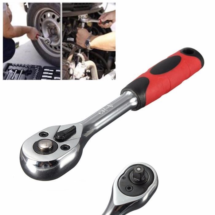 1//4 /"3//8 /" clé à douille à cliquet à serrage rapide 72 dent Drive