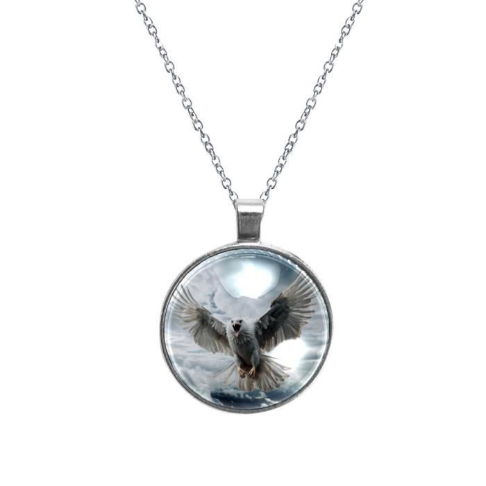 Collier en cuir plaqué argent | France