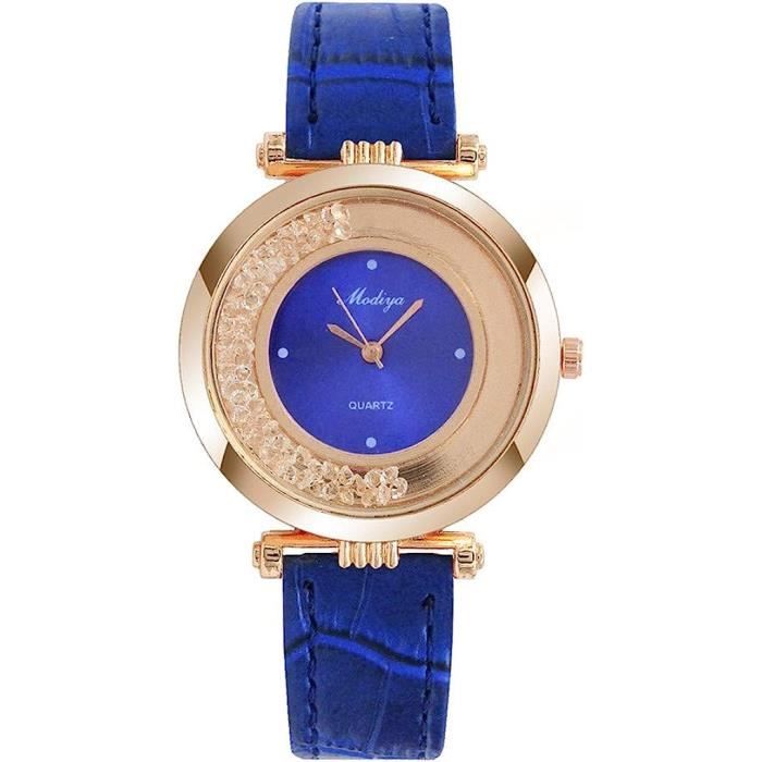 Montre De Luxe Femme YAZOLE Quartz - Cadran Noir Acier Inoxydable, Style Décontracté Cadeau