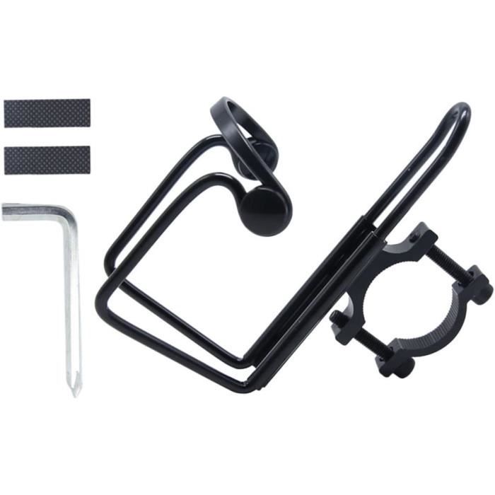 Bouteille d'Eau 650ml avec Support de Vélo Cage pour Vélos de Montagne Bouteilles d'Eau Sportives Noires