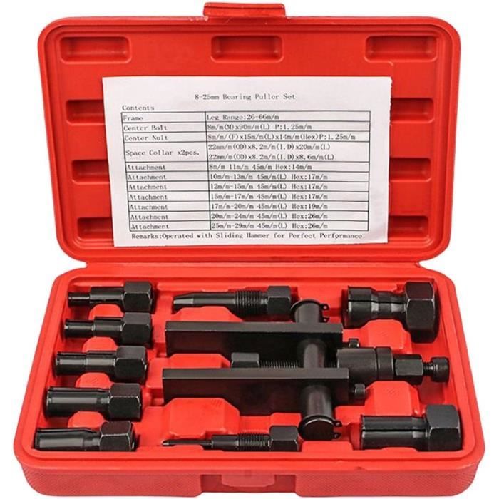 Extracteurs De Roulements De Moto 8 PIÈCES Kit D'outils De Retrait De Roulement Interne 9 30mm Ensemble Dextracteur De Roulement Interieur De Moto Pour Roue De Velo Roulement De Machinetrimec 90153022