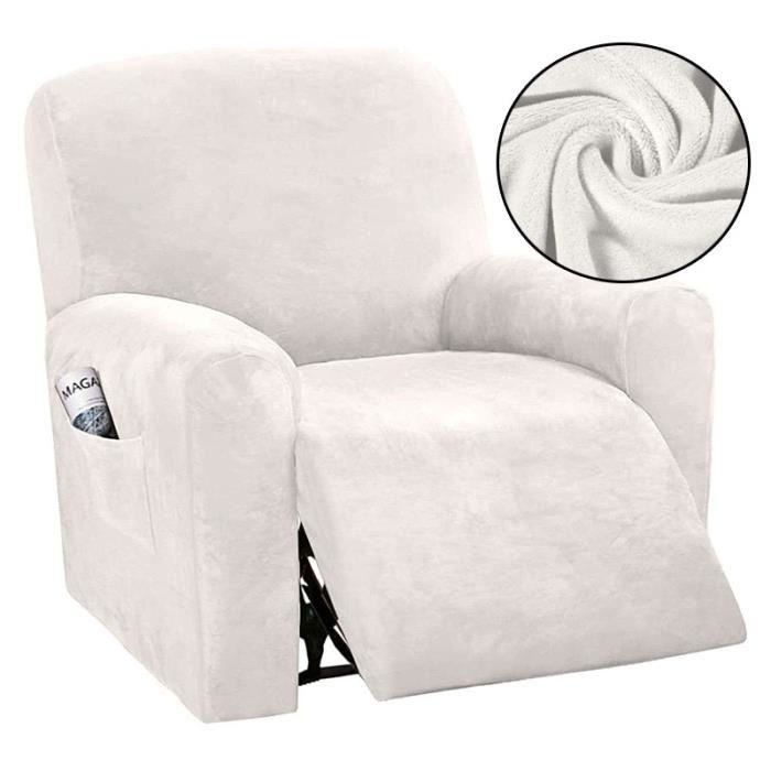 FANSU Housse de Fauteuil Relax Extensible 1 Place, Élégant Impression
