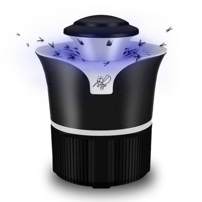 Protection Moustiques Naturelle Lampe Anti-moustiques électrique - Sans Produits Chimiques - Port USB - 20-40 M² - Silencieuse Lampe Tueuse Insectes USB