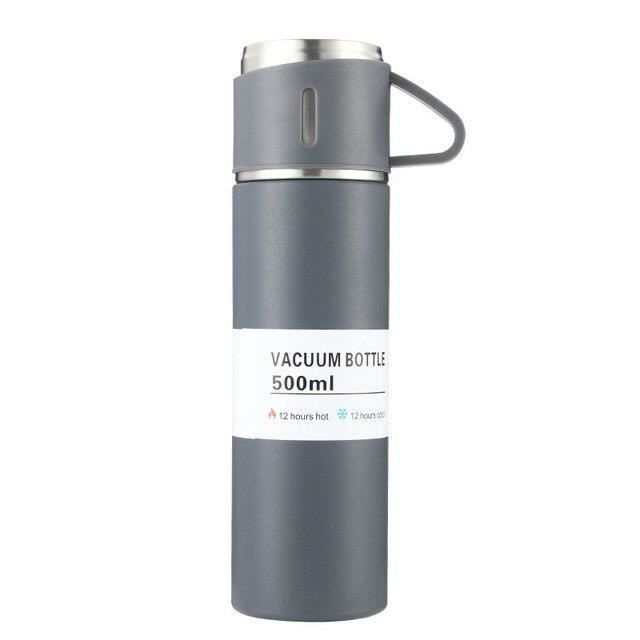 Fou Loutre Coccinelle Étoiles Double Mur Gourde Isolé Acier Inoxydable Sport Boissons 500ml Blanc
