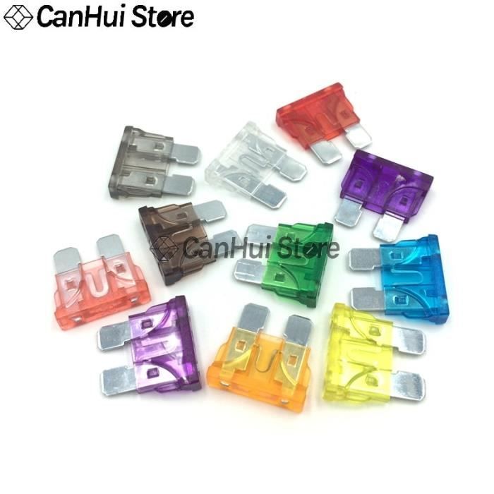 voiture, moto 5 A 7.5 A 10 A 15 A 20 A 25 A 30 A Set 20x Mini lame fusibles voiture, moto 5 A 7.5 A 10 A 15 A 20 A 25 A 30 A Set 20x Mini lame fusibles