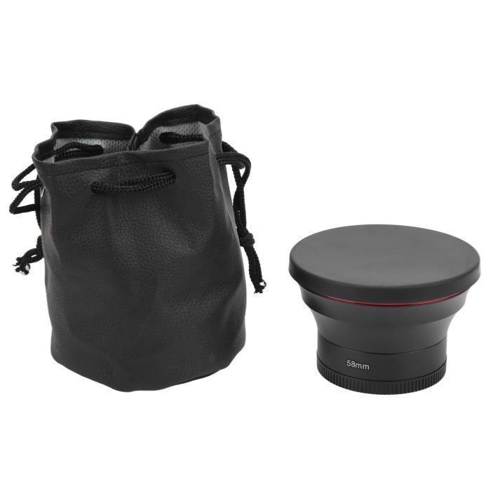 Objectif Macro Grand Angle 67mm 0.43x Avec Lentille Fisheye - Pour Photos Créatives