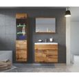 Meuble de salle de bain Rio 60x35 cm - Wotan - Ensemble salle de bain + miroir + meuble colonne-1