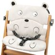 BEBECONFORT Coussin confort pour chaise haute bois Timba, Hello bear-1
