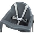BEBECONFORT Meely Chaise haute bébé 2 en 1, évolutive en petite chaise, De 6 mois à 3 ans (15kg), Dark grey-1