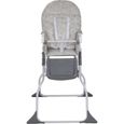 BEBECONFORT Keeny Chaise haute bébé, compacte et pliable, De 6 mois à 3 ans (15kg), Warm grey-1