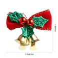 16 Pièces de Noël Bowknot Cloches Creative Magnifique Pratique Arbre de boule de noel - decoration de sapin decoration de noel-1