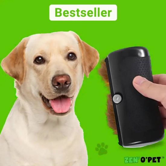Brosse Sublim'Poils Activ'Pet Pour Chien - Démêlage Poils Longs/courts - Réduction Chute De Poils - Manche Ergonomique