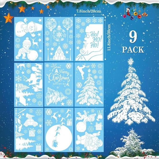 Stickers Noel Fenetre Electrostatique, Autocollant Noel Fenetre Réutilisable Decoration Noël