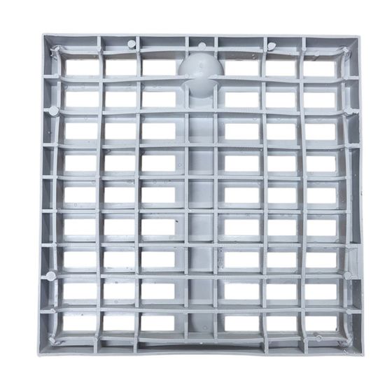 Grille Piétonne En Acier Galvanisé - 20x20cm, Cadre Carré, Maille 33x33, Pour Regard, Drainage, Passage