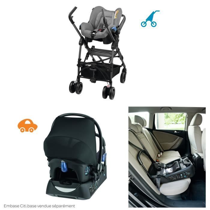 BEBE CONFORT Poussette Combinee Trio Dana Amber Concrete Grey Cdiscount Puericulture Eveil bebe