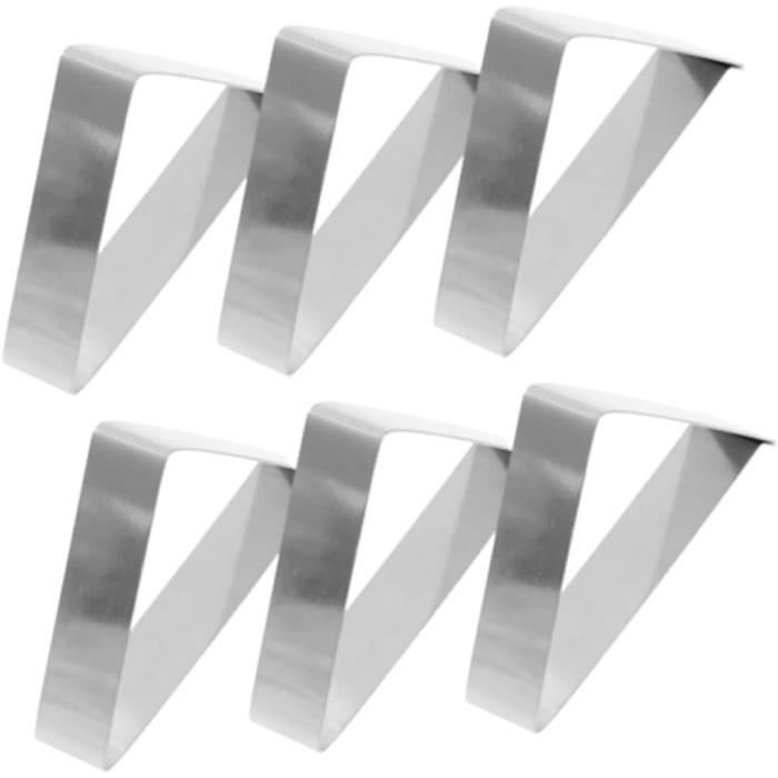 Lot De 8 Pinces De Nappe En Acier Inoxydable Forme Dauphin - Pour Fixer Nappes, Rideaux, Intérieur/extérieur