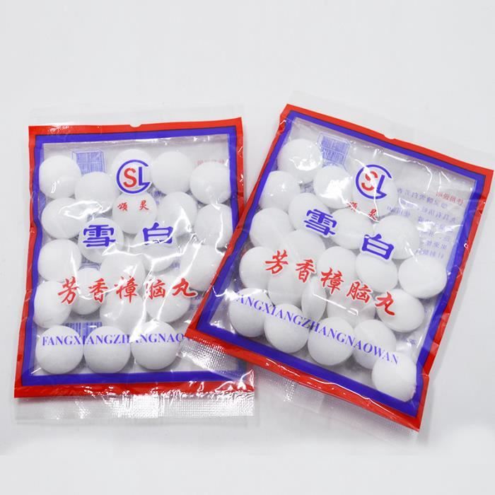 Boule de Naphtaline blanche, 10 sacs, anti-moisissure, anti-insectes, lutte  antiparasitaire sûre