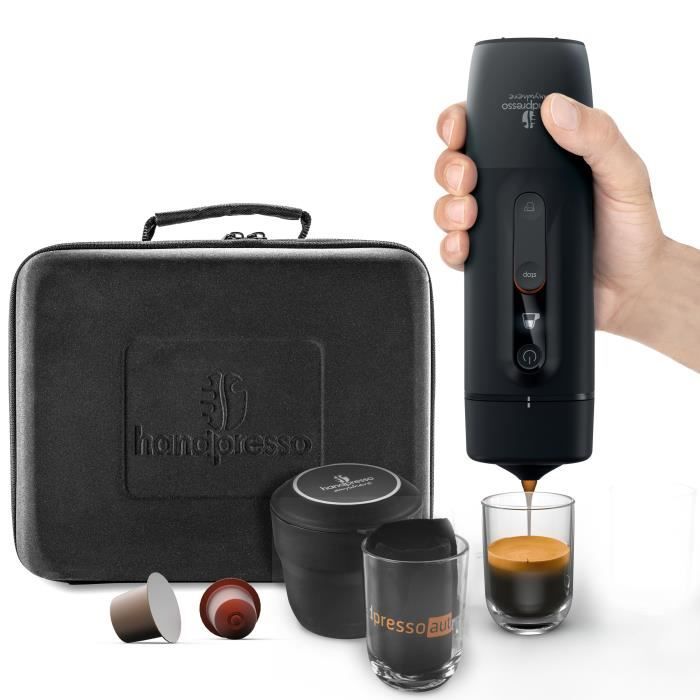 Coffret cafetiere portable Handpresso Auto Set Capsule – machine expresso  12V voiture pour capsules Nespresso - Cdiscount Electroménager