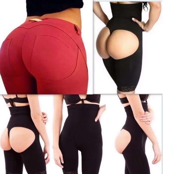 Culotte Fausses Fesses Femme Sexy Slip Push Up Prothese Fessier Ventre Plat Slim Noir Cdiscount Pret a Porter